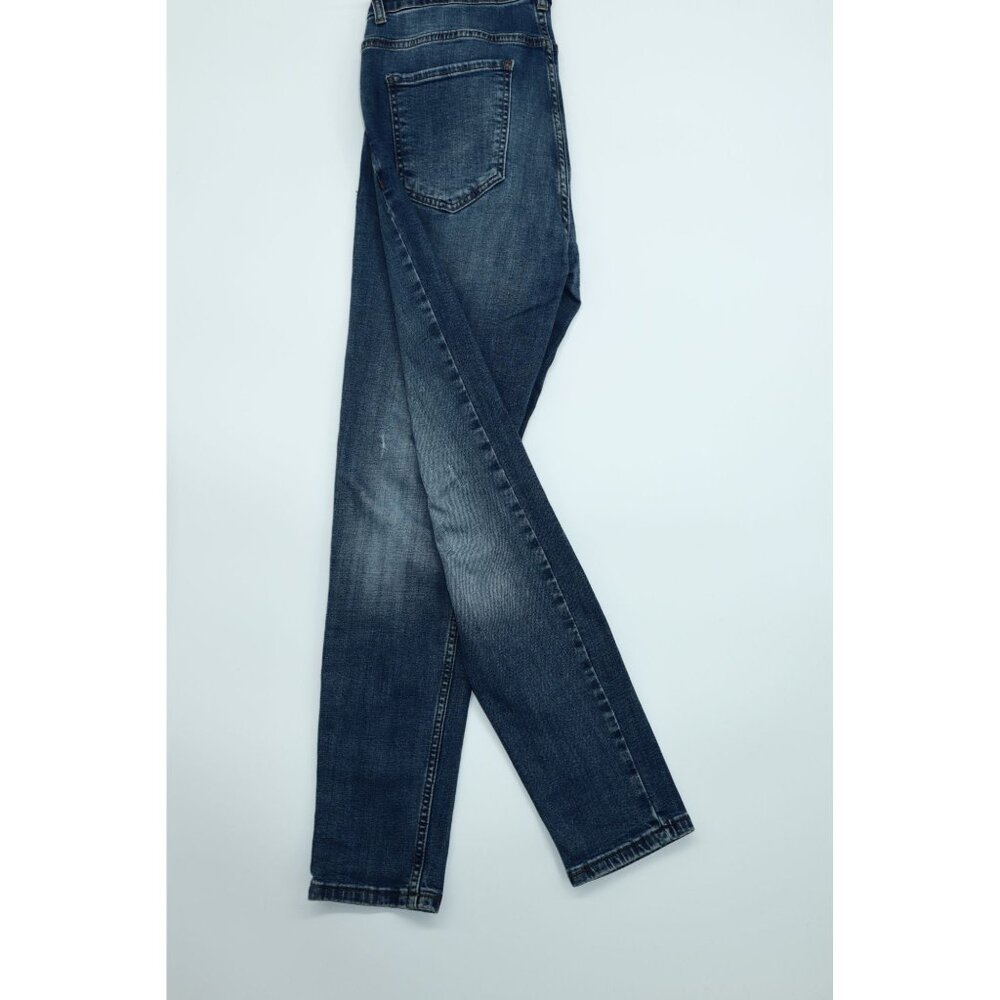 Limited Edition Mens Denim Jeans W34 L32 Medium Wash Zip Fly Cotton Durable Casu
